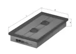 KNECHT  Õhufilter LX 1643