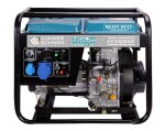 Elektrigeneraator mootori tüüp: Diisel 230V, mootori võimsus 11 HJ, maksimaalne võimsus: 5,5kW, nimivool: 23,91A, padrunid: 1x32A (230V), 1x63A (230V); algus: elektriline/manuaalne