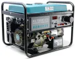 Elektrigeneraator 230V, mootori võimsus 13 HJ, maksimaalne võimsus: 5,5kW, nimivool: 23,8A, padrunid: 1x12V DC, 1x16A (230V), 1x32A (230V); algus: automaatne/elektriline/manuaalne