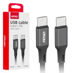 Laadimiskaabel must USB-C-USB-C 60W 100cm FullLINK Amio