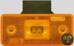 WAS ääretuli, ruut, LED reflektoriga liigendiga, oranž 12/24V