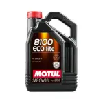 MOTUL mootoriõli täissünt 8100 ECO-LITE 0W-16 5L