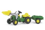 Laste pedaalidega Kopa ja käruga John Deere Rolly Toys