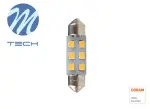 лампа LED, 2шт., C5W, 12V, max. 1W, Цвет светлый белый, цоколь SV8,5-8, транспортных средств без CAN-bus süsteemita