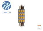 pirn LED, 2tk., C5W, 12V, max. 2W, värvus hele valge, sokkel SV8,5-8, sõidukitele ilma CAN-buss süsteemita