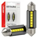 LED-авто лампа 2шт CANBUS 41 mm 6SMD 12/24V