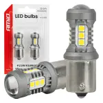 LED-2шт BA15S P21W 15SMD valged12/24V