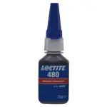 Loctite 480 kiirliim, tume, metallide, kummi, plastmasside ühendamiseks eritingimustes, 20g