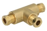 GOMET LPG GZ-254/8/8/8 / t-junction lpg-cng "t" 8/8/8 - brass (for connecting copper gas pipes)