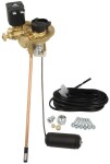 TOMASETTO LPG MVAT0A06S1P 360/30/L / cylindrical multi valve left, for tanks with a diameter of up to 360mm, outlet diameter 6mm (without filler)