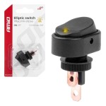 Lüliti ovaalne oranzi LED valgustusega 12/24V 30A Amio