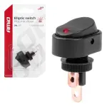Lüliti ovaalne punase LED valgustusega 12/24V 30A Amio