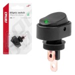 Lüliti ovaalne rohelise LED valgustusega 12/24V 30A Amio