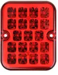 Tagumine 4-nurk udutuli 100x81mm 19 LED