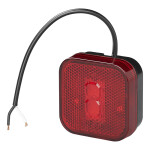 Tagatuli punane LED 12/24V 65x65mm