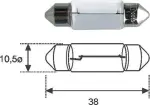 MAGNETI MARELLI Hõõgpirn STANDARD C5W 12V 5W 009418100000