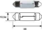 MAGNETI MARELLI Hõõgpirn STANDARD C10W 12V 10W 009461100000