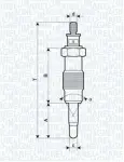 MAGNETI MARELLI Hõõgküünal 11V 062582804304