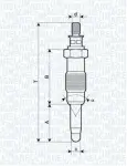 MAGNETI MARELLI Hõõgküünal 11,  5V 062583003304