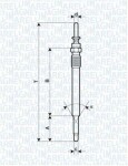 MAGNETI MARELLI Hõõgküünal 11V 062900009304