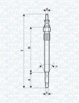 MAGNETI MARELLI Hõõgküünal 11,  5V 062900012304