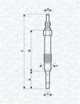 MAGNETI MARELLI Hõõgküünal 11V 062900014304
