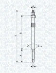MAGNETI MARELLI Hõõgküünal 11,  5V 062900024304