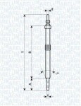 MAGNETI MARELLI Hõõgküünal 11V 062900026304
