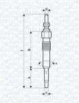 MAGNETI MARELLI Hõõgküünal 11V 062900028304