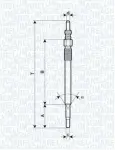 MAGNETI MARELLI Hõõgküünal 11V 062900048304