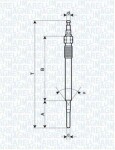 MAGNETI MARELLI Hõõgküünal 4,  4V 062900051304