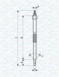 MAGNETI MARELLI Hõõgküünal 11V 062900054304