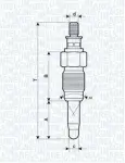 MAGNETI MARELLI Hõõgküünal 11V 062900056304