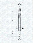 MAGNETI MARELLI Hõõgküünal 11V 062900057304