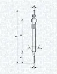 MAGNETI MARELLI  Hõõgküünal 4,4V 062900061304
