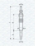 MAGNETI MARELLI Hõõgküünal 11V 062900071304