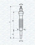 MAGNETI MARELLI Hõõgküünal 12V 062900072304