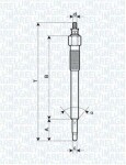 MAGNETI MARELLI Hõõgküünal 11V 062900075304