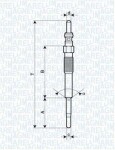 MAGNETI MARELLI Hõõgküünal 11V 062900080304