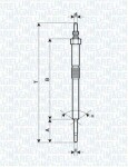 MAGNETI MARELLI Hõõgküünal 11V 062900082304