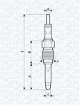 MAGNETI MARELLI Hõõgküünal 12V 062900084304