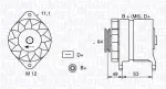 MAGNETI MARELLI Generaator 12V 063321044010