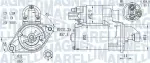 MAGNETI MARELLI Starter 12V 063721450010