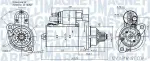 MAGNETI MARELLI Starter 12V 063721508010