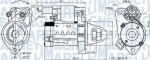 MAGNETI MARELLI Starter 12V 063721642610