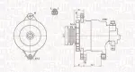 MAGNETI MARELLI Generaator 12V 063731183010