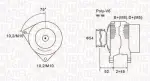 MAGNETI MARELLI Generaator 14V 063731496010