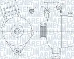 MAGNETI MARELLI Generaator 14V 063731925010