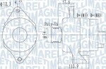 MAGNETI MARELLI Generaator 14V 063732050010