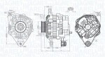 MAGNETI MARELLI Generaator 12V 063733526010